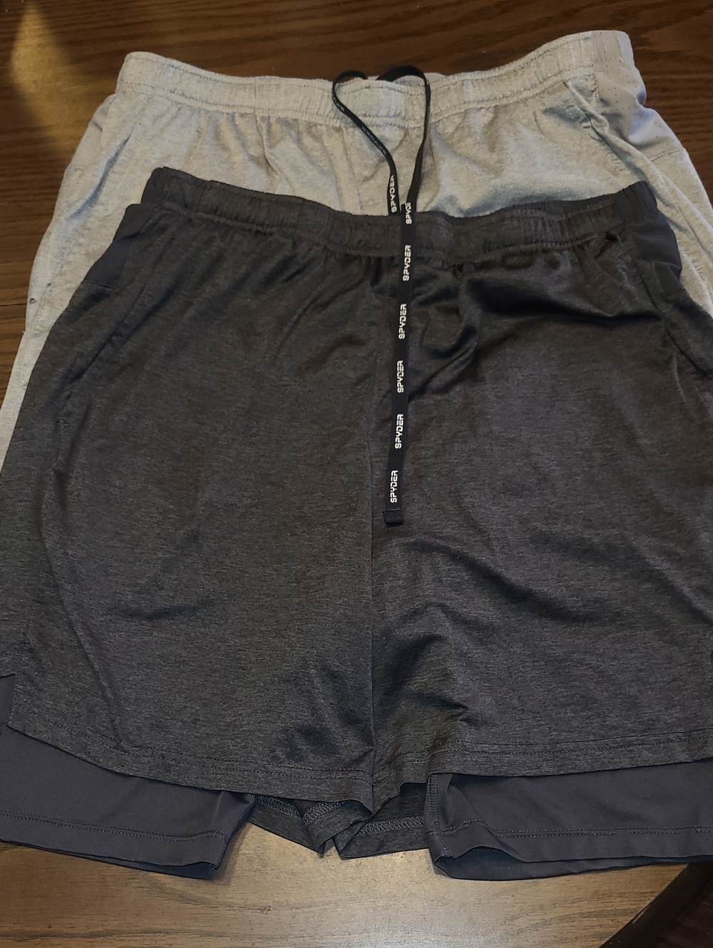 2 Spyder Active Mens Reflective Performance Proweb 4 way Stretch Shorts Size L